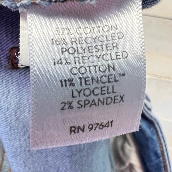 J. Jill Denim High Rise Straight Leg Cropped Jeans Blue Stretch Womens Size 8 - Picture 10 of 14